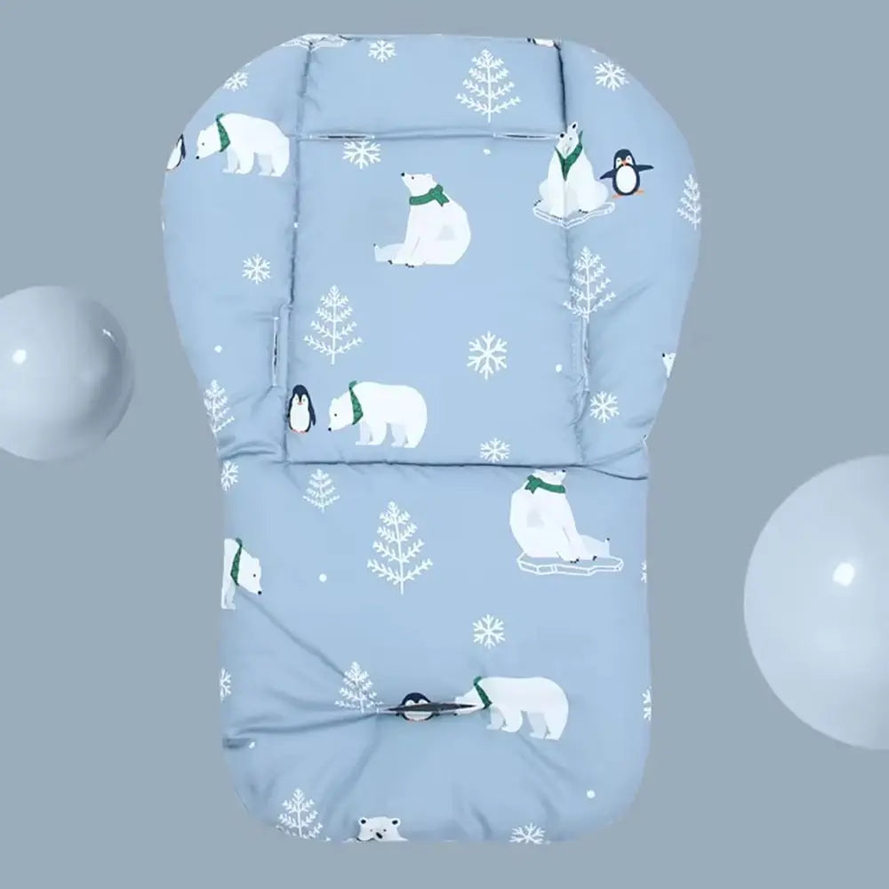 Baby Stroller Seat Cushion Pattern Stroller Accessories Cotton Seat Pad for All Seasons Carriages Pram Buggy Car General Mat