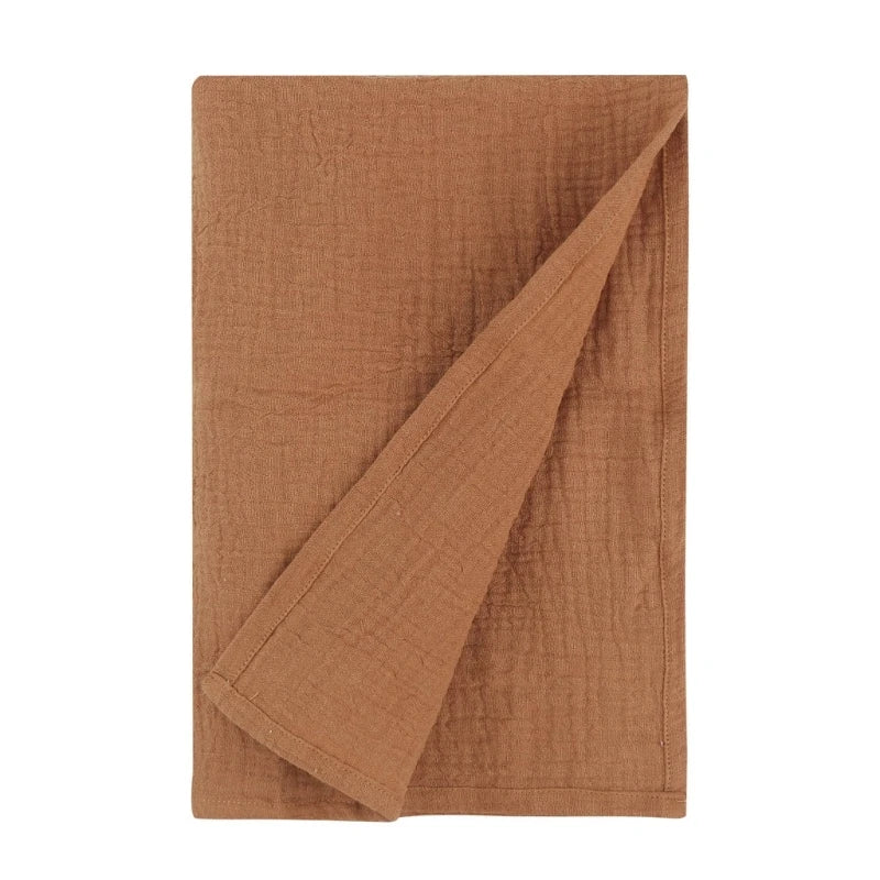 Baby Muslin-Towel Cotton Swaddle Blanket Infant Summer Thin Quilt High Absorbent Bath Towel Air Conditioned Room Blanket