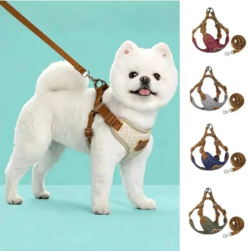 Lead Leash Set For Small Medium Cat Vest Chest Strap Puppy Chihuahua Breathable Harness Dog Walking Pet Supplies