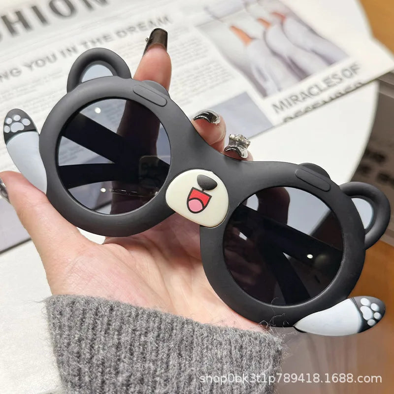 Cute Red Panda Sunglasses New Children UV Protective Travel Glasses for Outdoor Fun