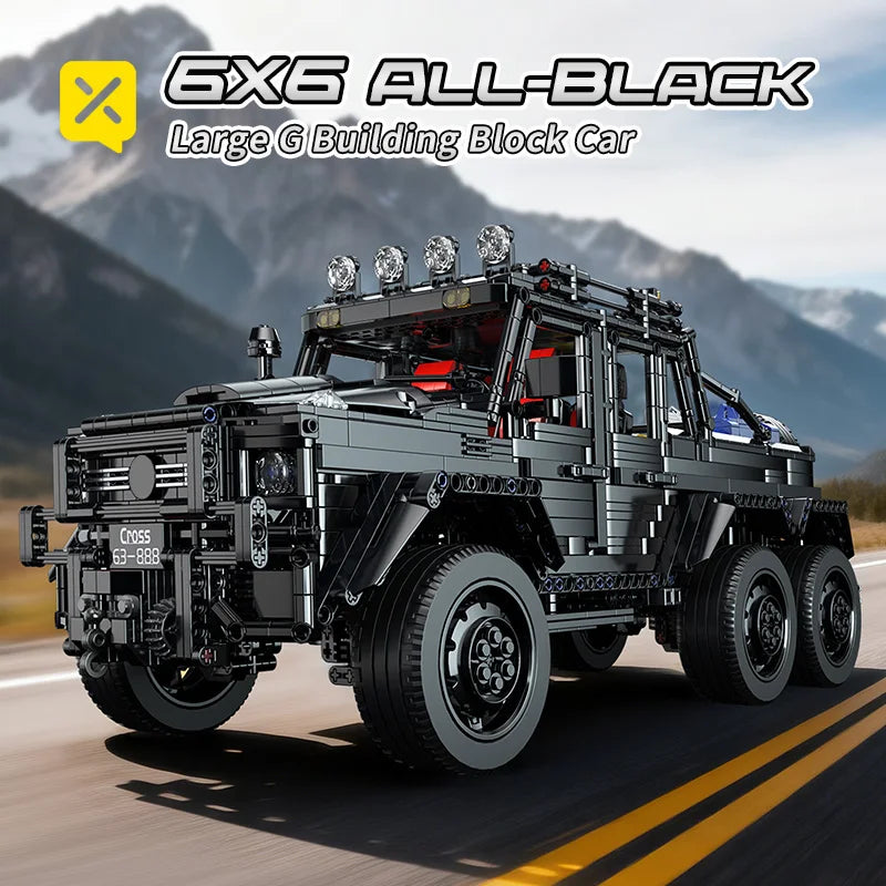 KAVOWORLD 3 Colors DIY Outdoor Off-Road Racing Truck Blacks Kits 1:8 Building Technical Pickup Car Bricks Toys For Family Party