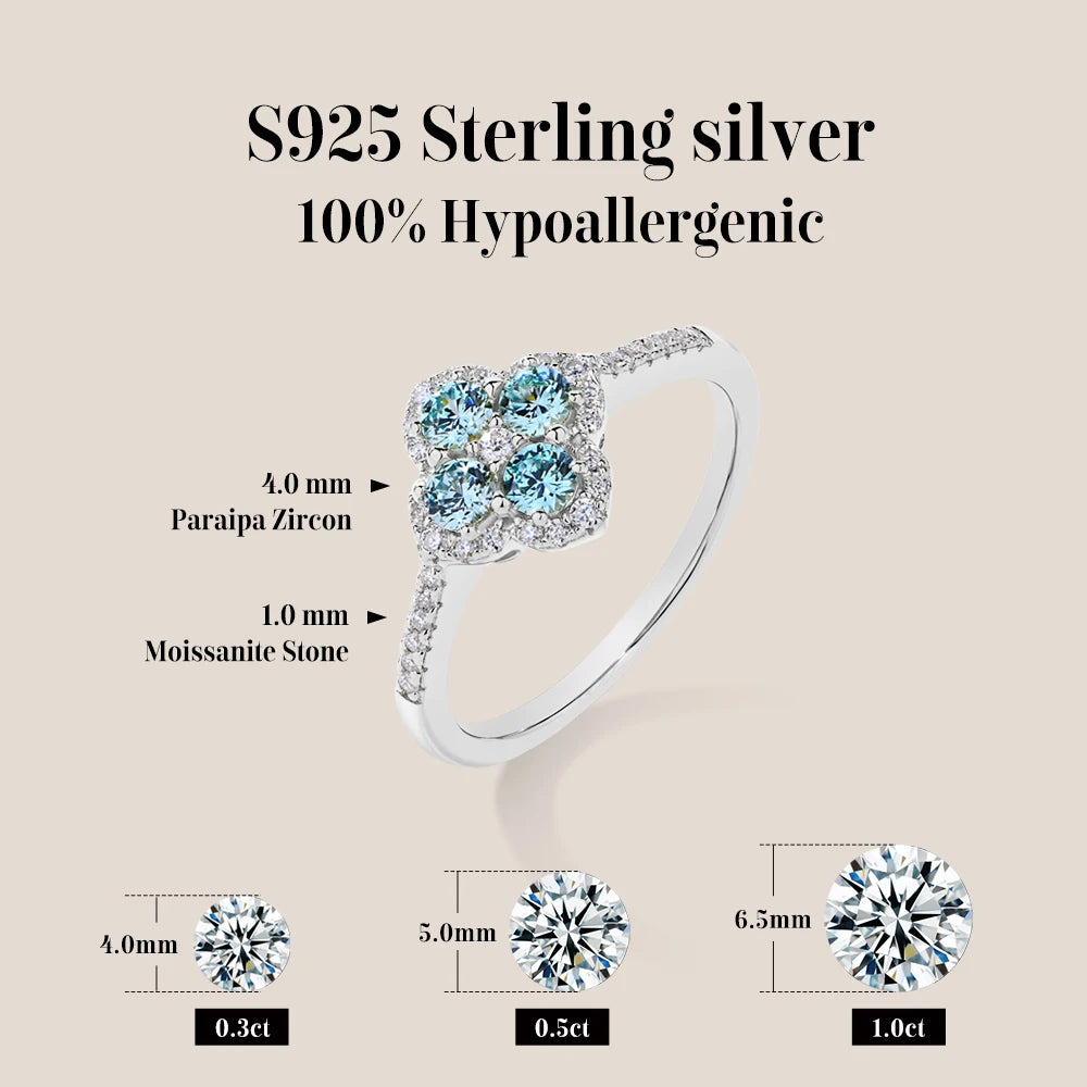 S925 Sterling Silver Halo Classic Moissanite Rings for Women Girls Anniversary Gifts Fine Jewelry Shipping from the USA