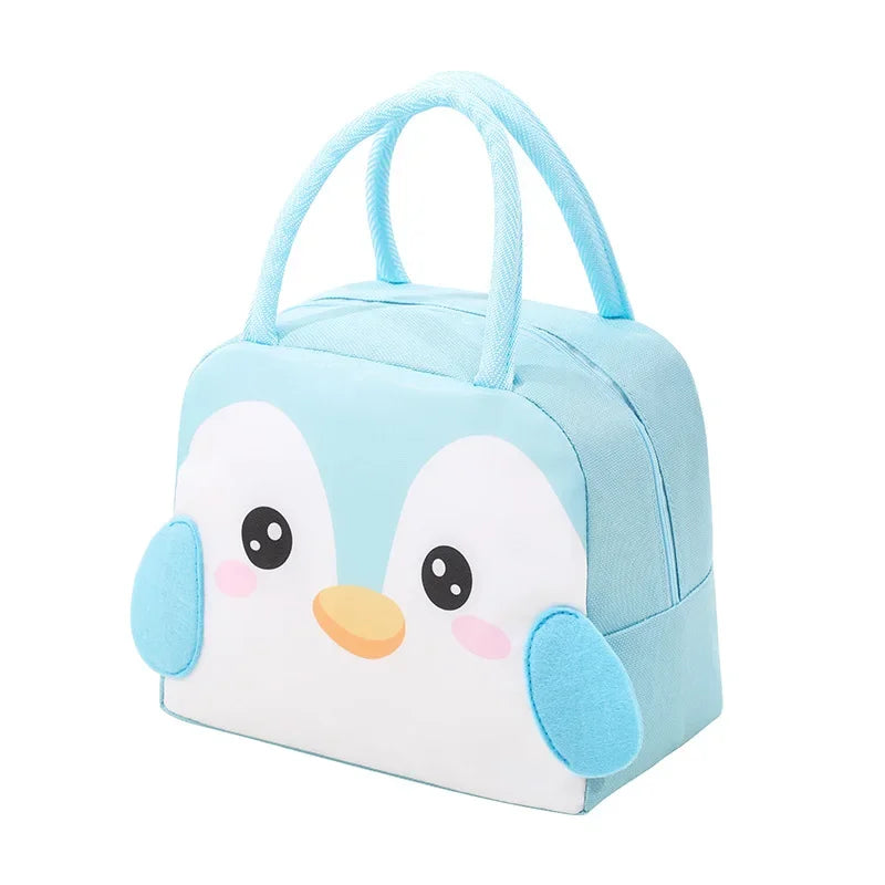 Cartoon Children's Lunch Bag Thermal Insulation Aluminum Film High Quality Waterproof Oxford Cloth Portable Lunch Bags Tote New