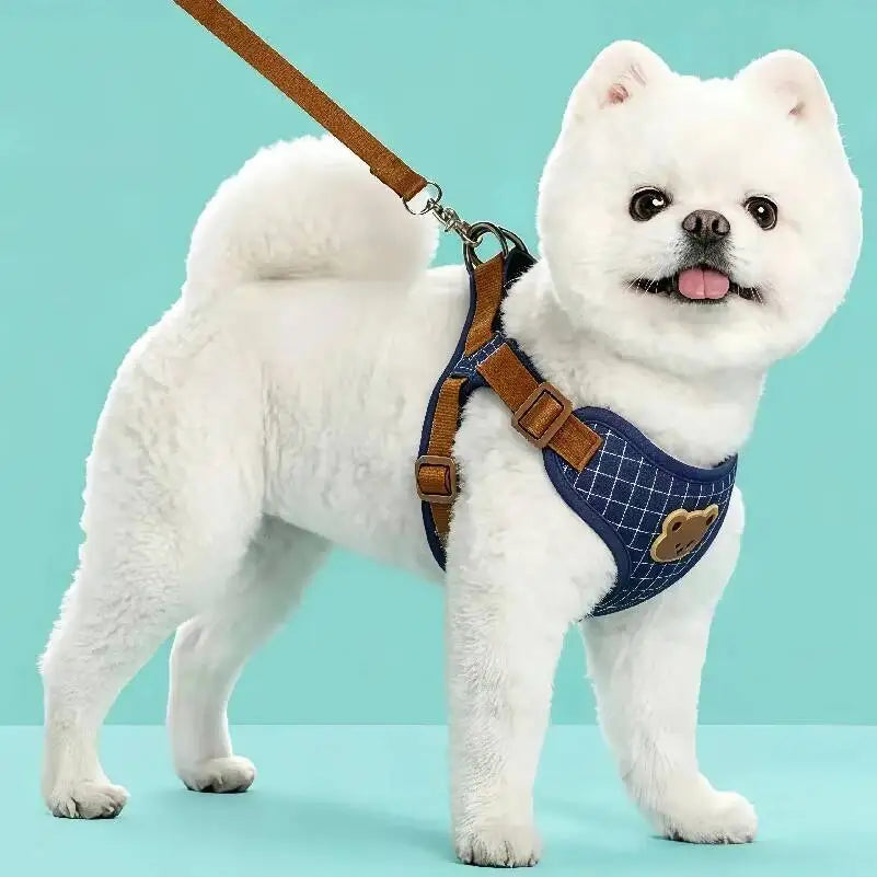 Lead Leash Set For Small Medium Cat Vest Chest Strap Puppy Chihuahua Breathable Harness Dog Walking Pet Supplies