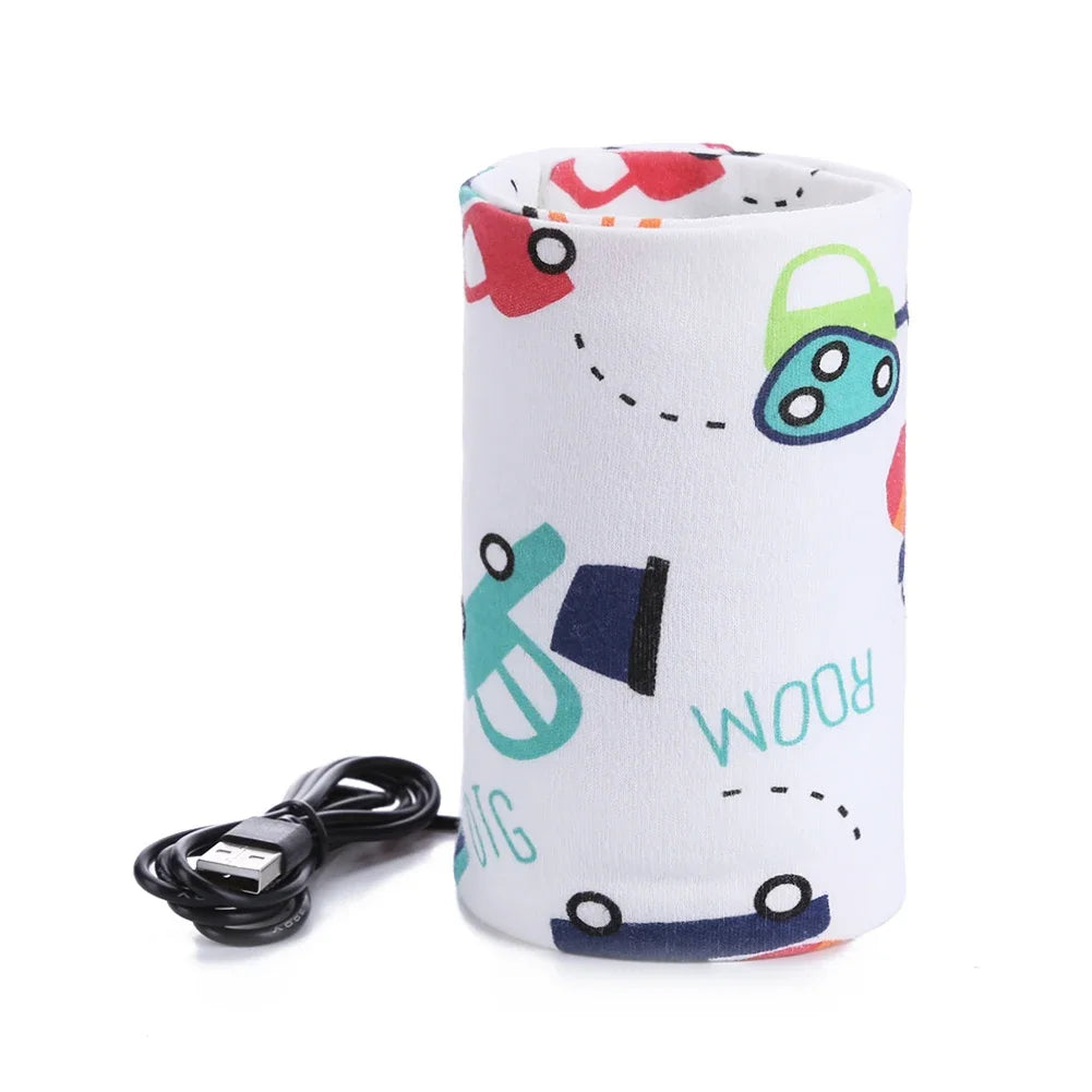USB Milk Water Warmer Baby Nursing Bottle Heater Newborn Infant Portable Bottle Feeding Warmers Travel Stroller Insulated Bag