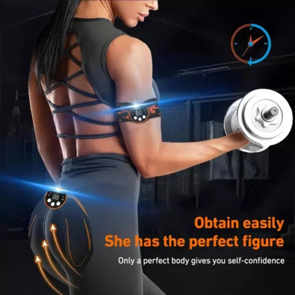 ABS Stimulator Electric ABS Muscle Stimulator Fitness Abdominal Rechargeable Wireless Muscle Toner 8 Modes 29 Levels Intensitys