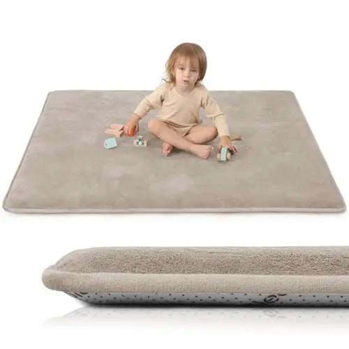 2cm Large Solid Casual Non-slip Carpet Living Room Thick Foam Baby Play Mat Soft for Kids Coral Velvet Rug Yoga Mats