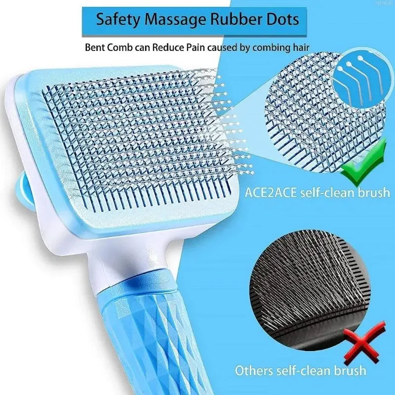Dog Hair Remover Brush Cat  Hair Grooming And Care Comb For Long Hair  Pet Removes Hairs Cleaning Bath Brush  Supplies