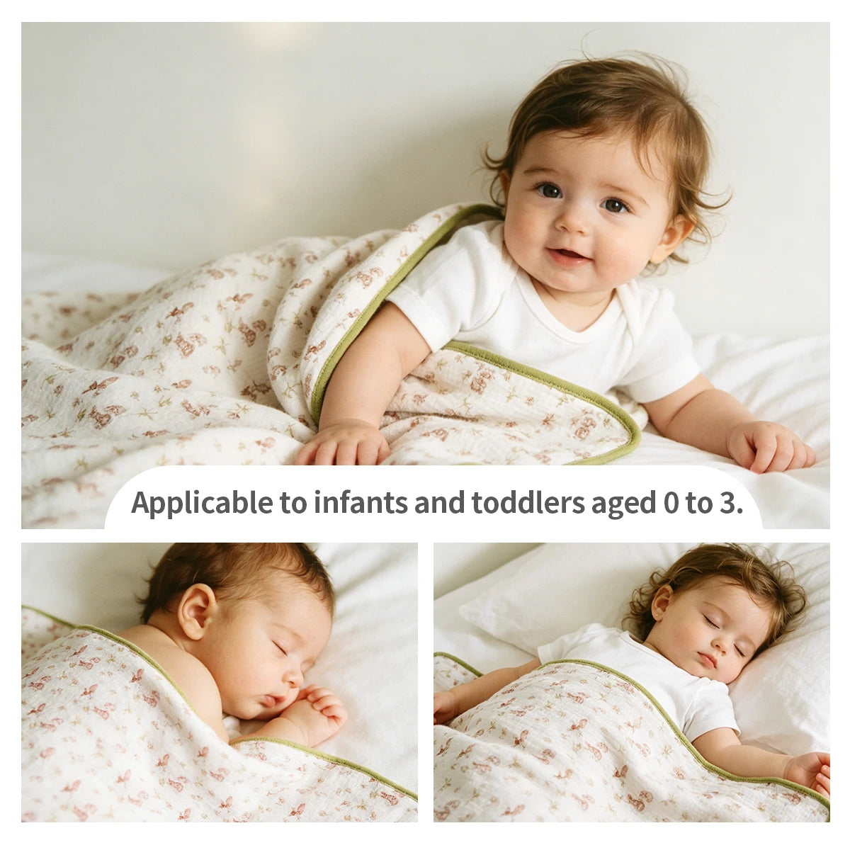 #My Soft Life# 75X100cm Baby Receive Blanket for Newborn Cotton Muslin Swaddle Blanket Bedding Infant Bath Towel