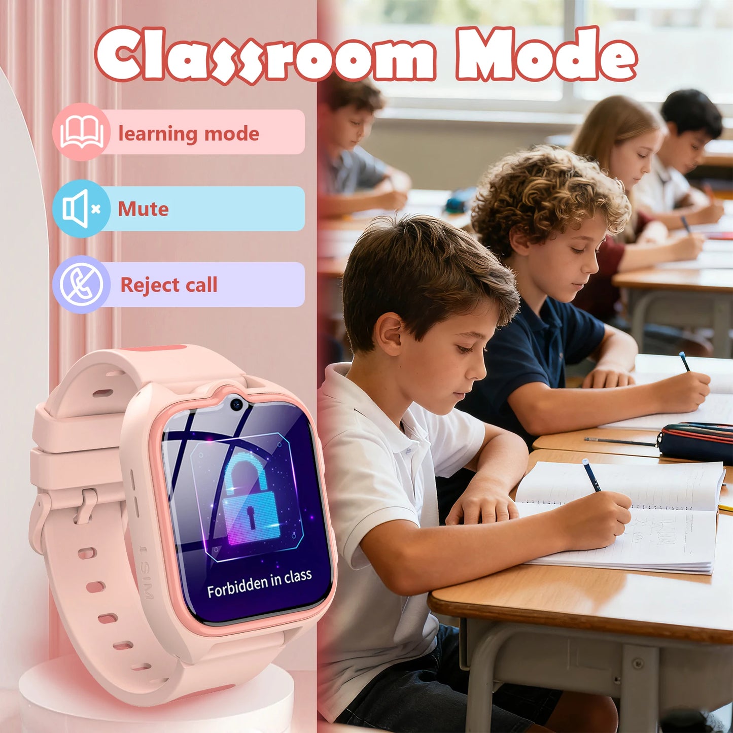 Blackview Z30 Kids Smart Watch Waterproof Video Monitor Tracker 4G Call SOS GPS Location Digital Watches for Chirdren's Gift
