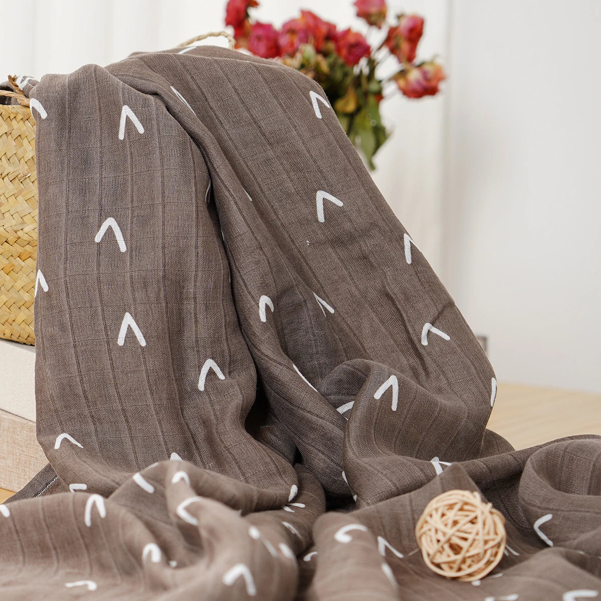 Kangobaby #My Soft Life# Hot Sale Bamboo Cotton Baby Muslin Swaddle Blanket Newborn Bath Towel Infant Wrap