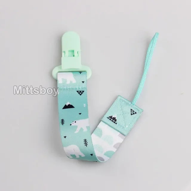 DIY Custom Name Silicone Beads Wooden Ring Pacifier Clips Safe Teething Chains Baby Teether Eco-friendly Dummy Beech Clips Gift