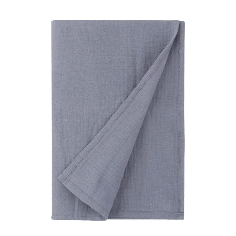 Baby Muslin-Towel Cotton Swaddle Blanket Infant Summer Thin Quilt High Absorbent Bath Towel Air Conditioned Room Blanket