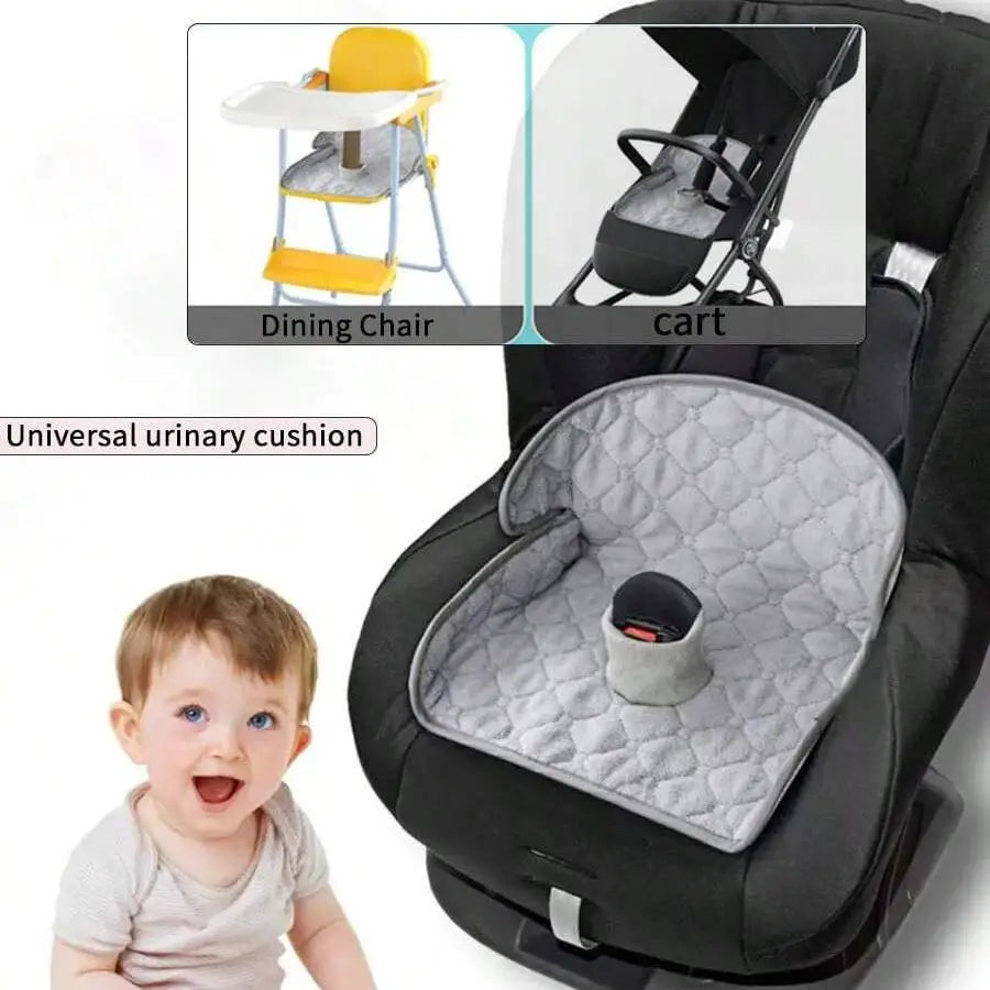 Baby Changing Pad, Child Safety Car Seat Liner, Child Potty Training Seat Protector with Waterproof Lining, Suitable for Strollers and High Chairs