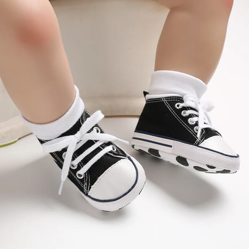 Infant Toddler Anti-slip Baby Shoes Baby Canvas Classic Sneakers Newborn Star Sports Shoes Baby Boys Girls First Walkers Shoes