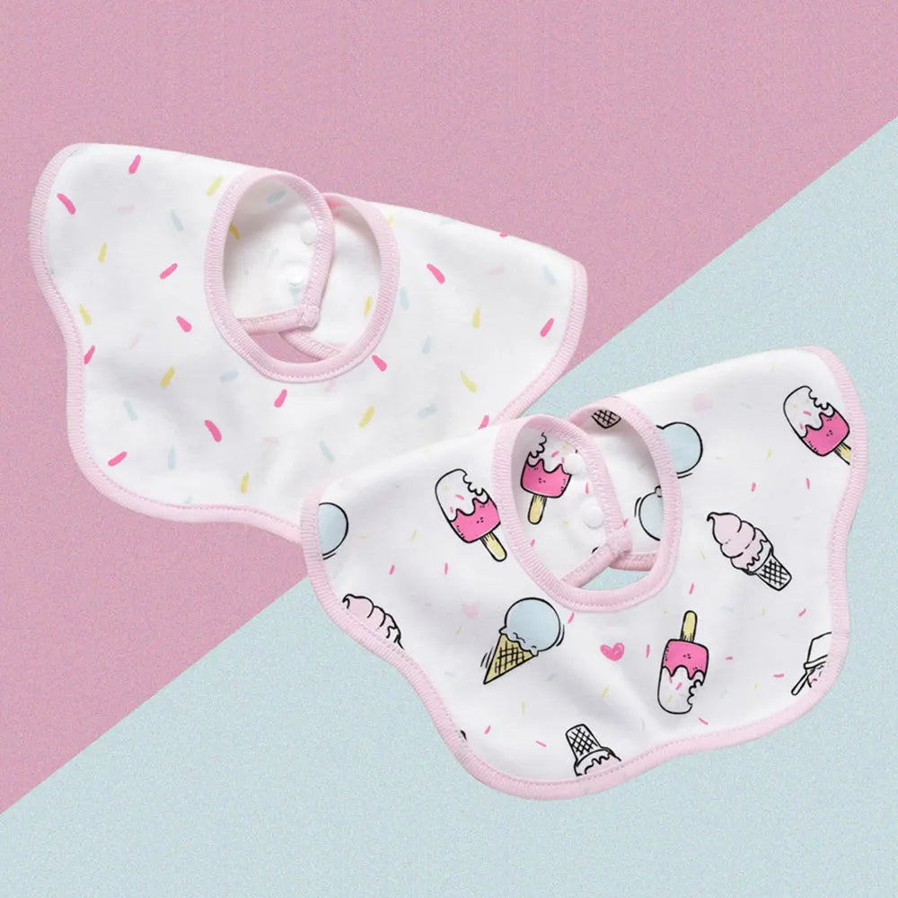 Insular 2pcs Baby Bibs 360 Degree Rotation Muslin Baby Kids Bandana Burp Cloth Soft Newborn Infant Saliva Towel Baby Stuff