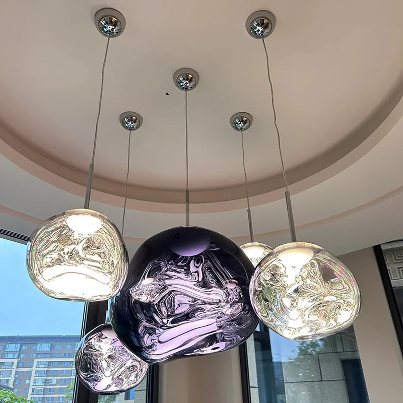 Original LED Pendant Lights Lava Lamp PVC Lighting for Living Room Indoor Decor Home Fixtures Loft Kitchen Hanging Lamp