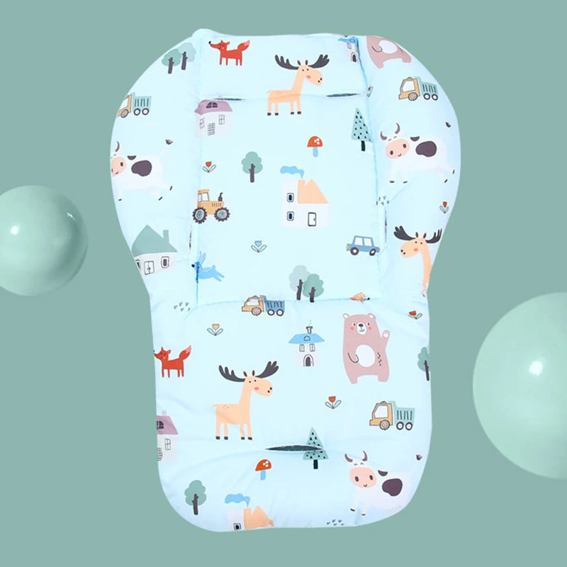 Baby Kids Highchair Cushion Pad Mat Booster Seats Cushion Pad Mat Feeding Chair Cushions Pad Stroller Cushion Mat Cotton