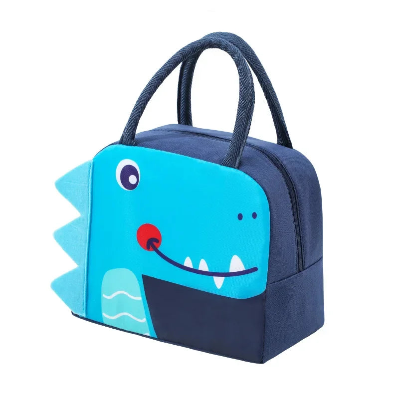 Cartoon Children's Lunch Bag Thermal Insulation Aluminum Film High Quality Waterproof Oxford Cloth Portable Lunch Bags Tote New