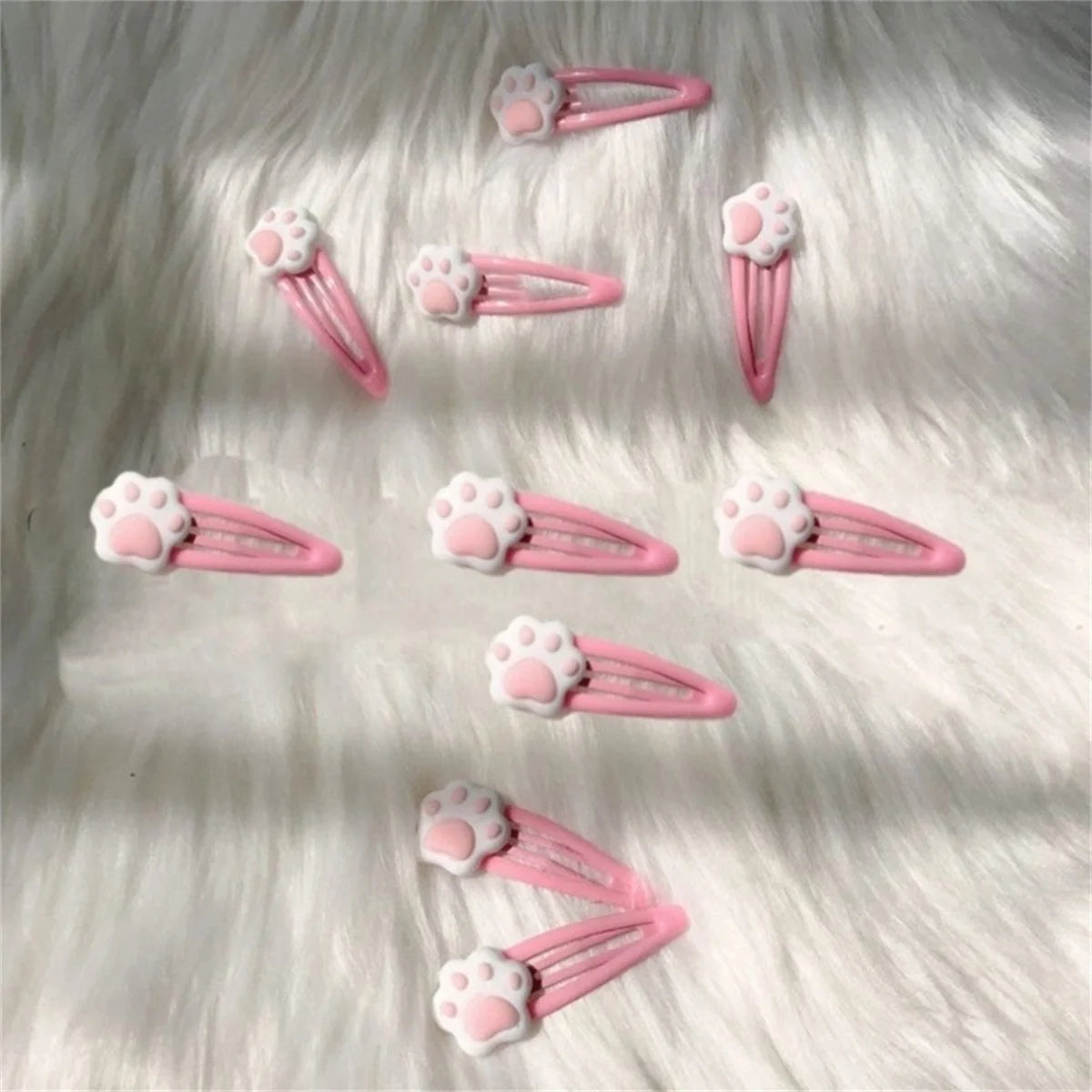 Y2K Cartoon Cat Paw Hair Clip Headwear - Stylish Travel Hairpins & Headdress Hairclip for Girls Fashionable Hair Accessories