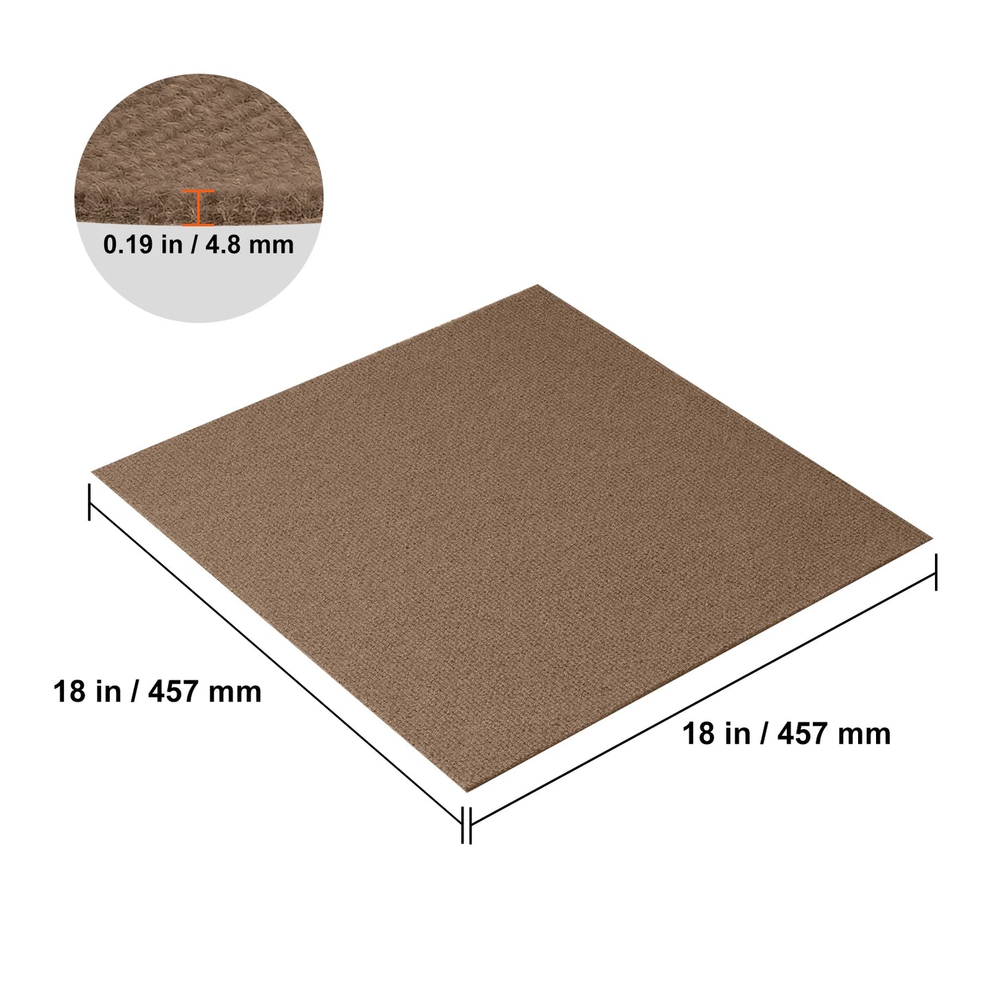 Carpet Tiles Peel & Stick Self Adhesive Carpet Floor Tile Soft Padded Carpet Tiles Bedroom Living Room Indoor Outdoor
