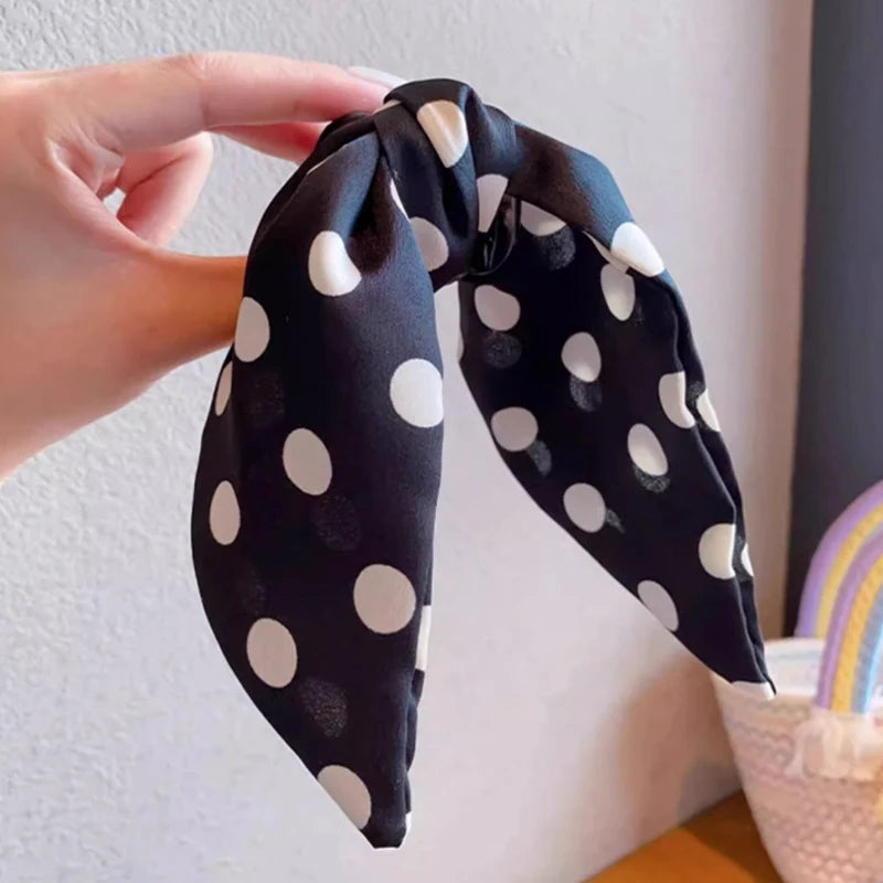 Dot Print Bow Hair Claw For Girl Bowknot Headwear Children High Ponytail Hairpins Sweet Princess Barrettes Kids Hair Accessories hair pins and clips hair pins and clips hair pins and clips