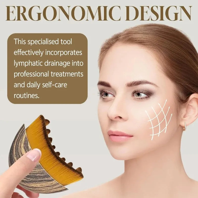 Lymphatic Contour Face Brush Ergonomically Designed To Fit Sculpting Drainage Massager for Face The Skin Precisely LBHL31