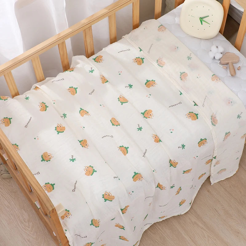 Baby Blanket Newborn Muslin Swaddle Cotton Bath Towel Summer Stroller Cover Wrap Gauze Toddler Sleep Blanket Baby Items