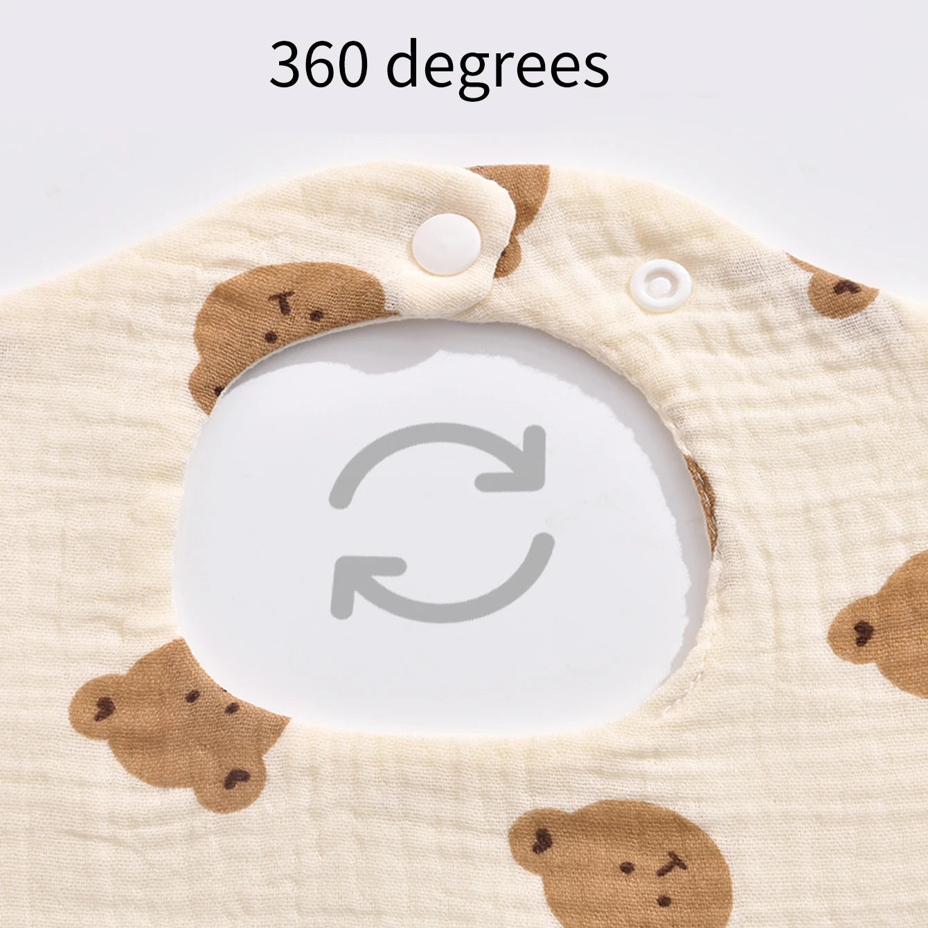 4Pcs Ultra-Soft and Comfortable Baby Bibs, Suitable for Ages 0-3, with Snap Button Design, Washable-Machine Washable, Newborn Gauze Drool Bibs-Waterproof Spit-Up Bibs for Babies, Ultra-Soft Autumn and Winter Bibs, Perfect Bab