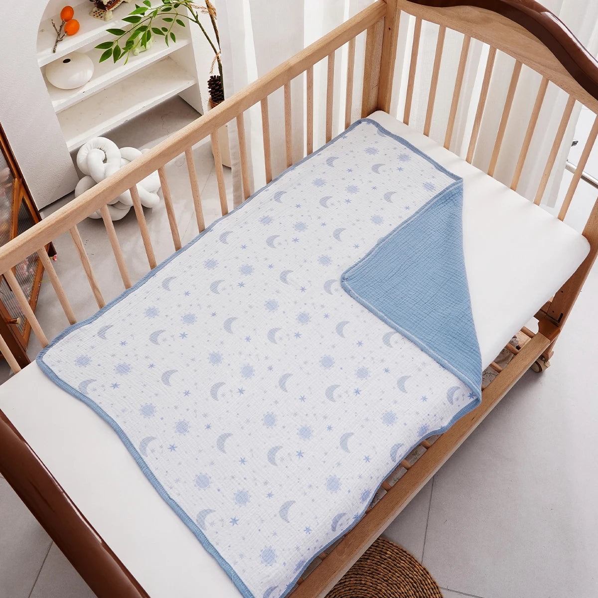 #My Soft Life# 75X100cm Baby Receive Blanket for Newborn Cotton Muslin Swaddle Blanket Bedding Infant Bath Towel
