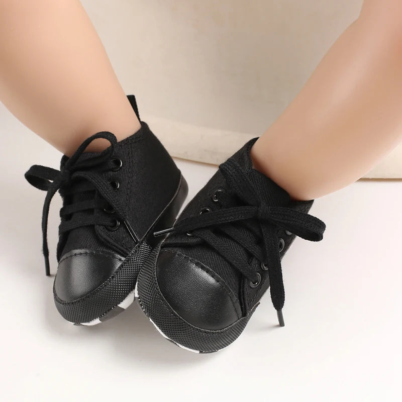 Infant Toddler Anti-slip Baby Shoes Baby Canvas Classic Sneakers Newborn Star Sports Shoes Baby Boys Girls First Walkers Shoes