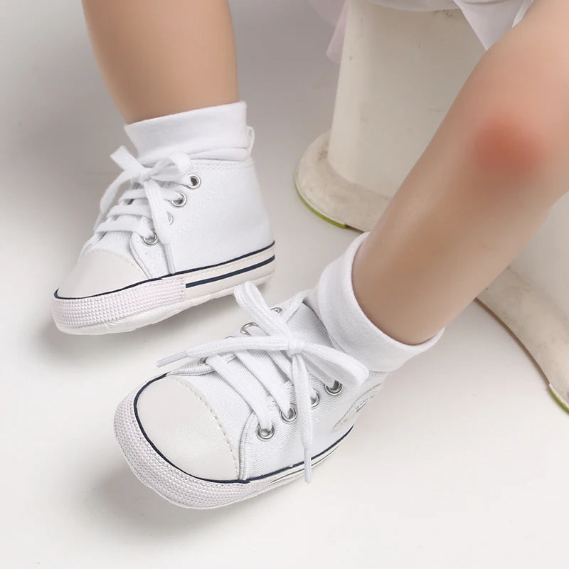 Infant Toddler Anti-slip Baby Shoes Baby Canvas Classic Sneakers Newborn Star Sports Shoes Baby Boys Girls First Walkers Shoes