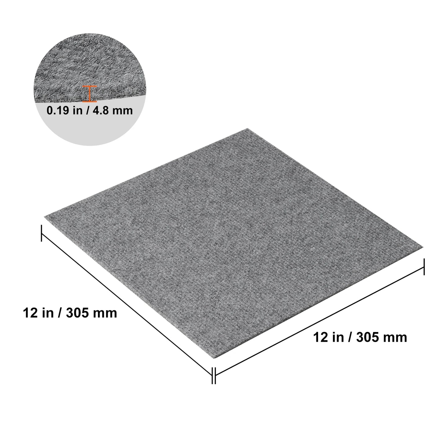 Carpet Tiles Peel & Stick Self Adhesive Carpet Floor Tile Soft Padded Carpet Tiles Bedroom Living Room Indoor Outdoor