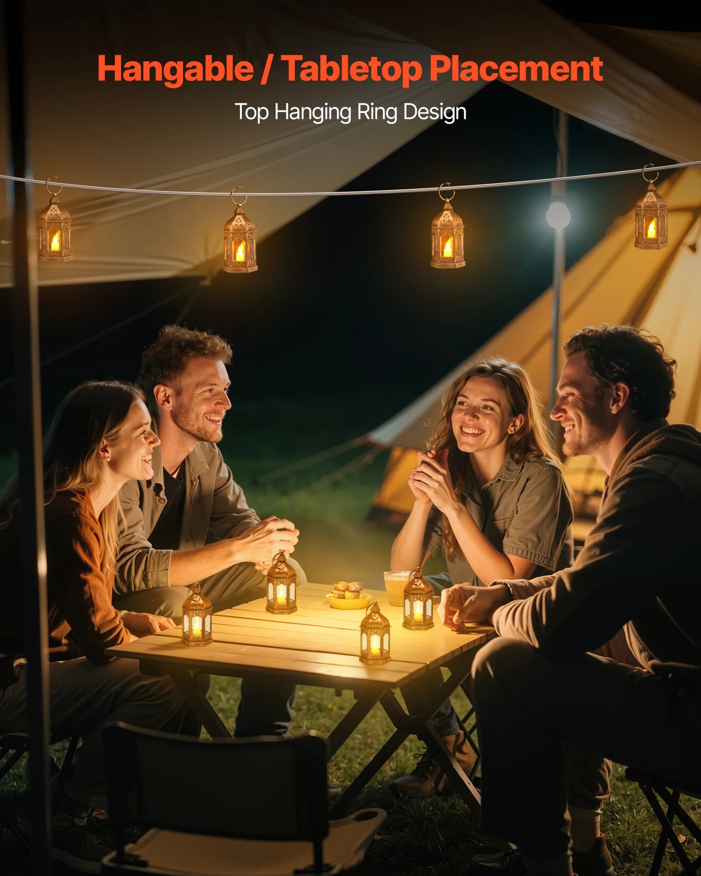 12 Pcs Decorative Candle Lantern LED Electric Flameless Candle Plastic LED Holder with Glass for Wedding Table Party
