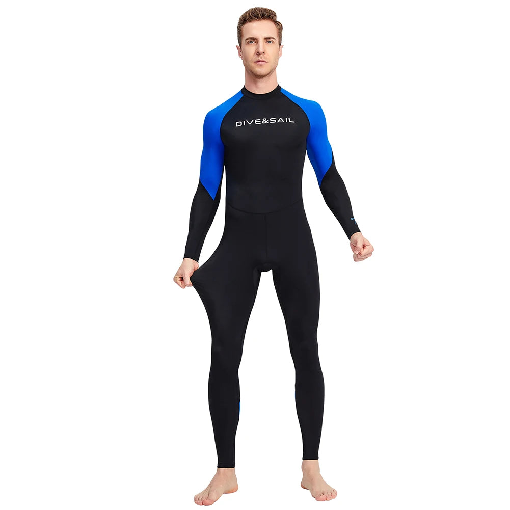 Men Diving Skin Clothes Long Sleeve Sunscreen Snorkeling Surfing Swimsuit Cold Proof Elastic Anti-scratch Water Sports Equipment