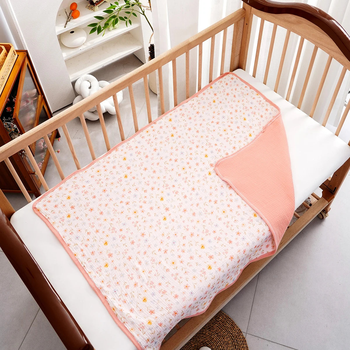 #My Soft Life# 75X100cm Baby Receive Blanket for Newborn Cotton Muslin Swaddle Blanket Bedding Infant Bath Towel