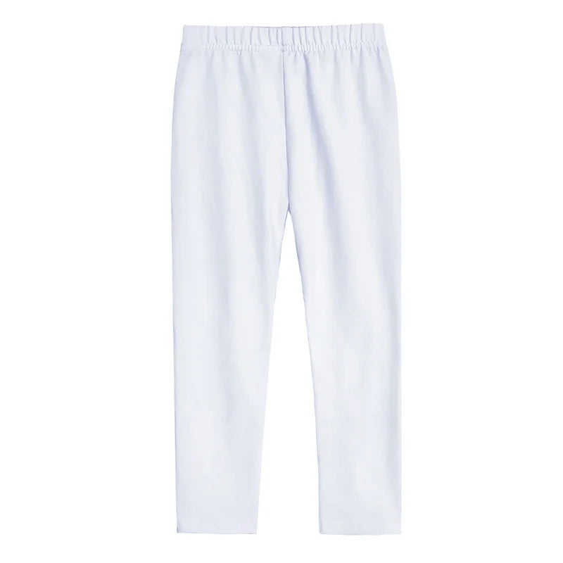 Spring Summer Baby Girls Leggings Cotton Soft Elastic Candy Color Kids Tight Pants