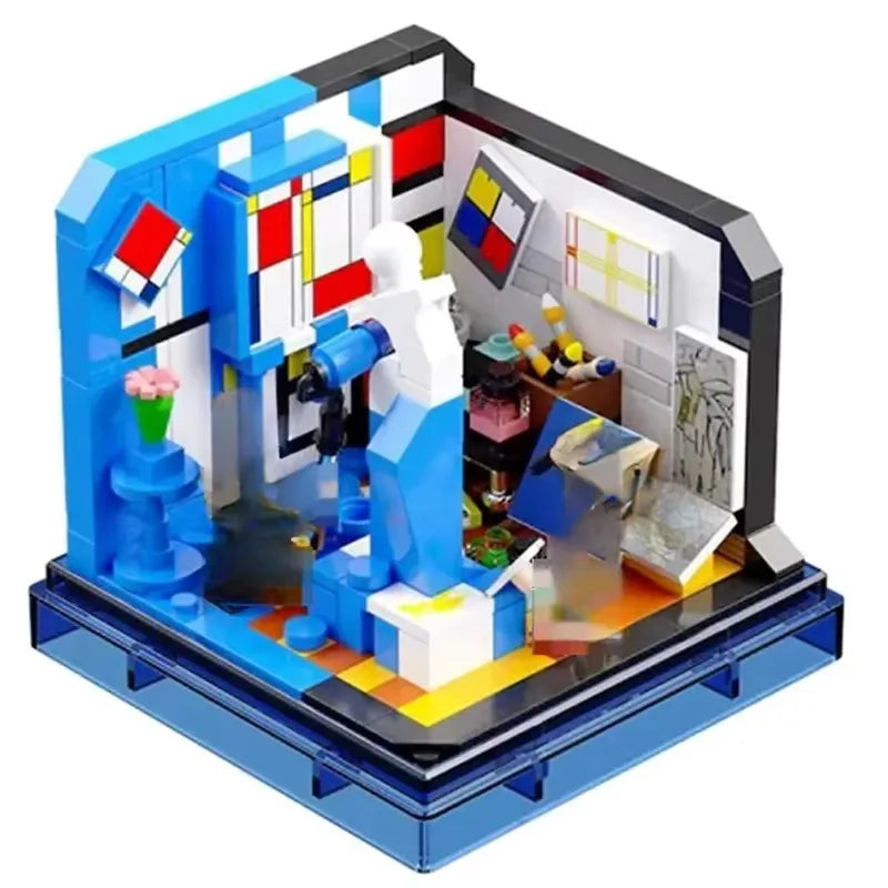 AREA-X Inspiration Art Box Building Blocks Starry Gifted Timeless Constitut Construction Bricks Set with Transparent Cover Toy