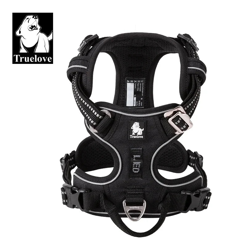 Pet Reflective Nylon Dog Harness No Pull Adjustable Medium Large Naughty Dog Vest Safety Vehicular Lead Walking Running