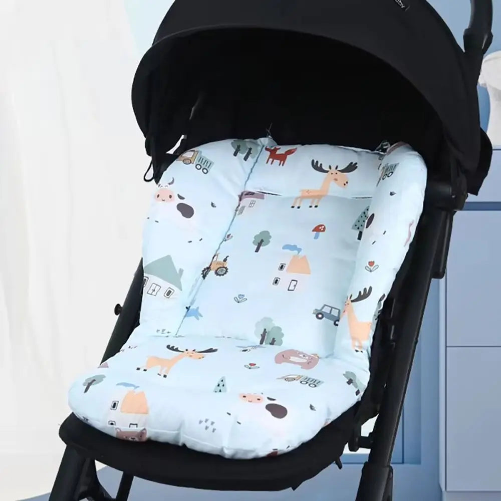 Baby Stroller Seat Cushion Pattern Stroller Accessories Cotton Seat Pad for All Seasons Carriages Pram Buggy Car General Mat