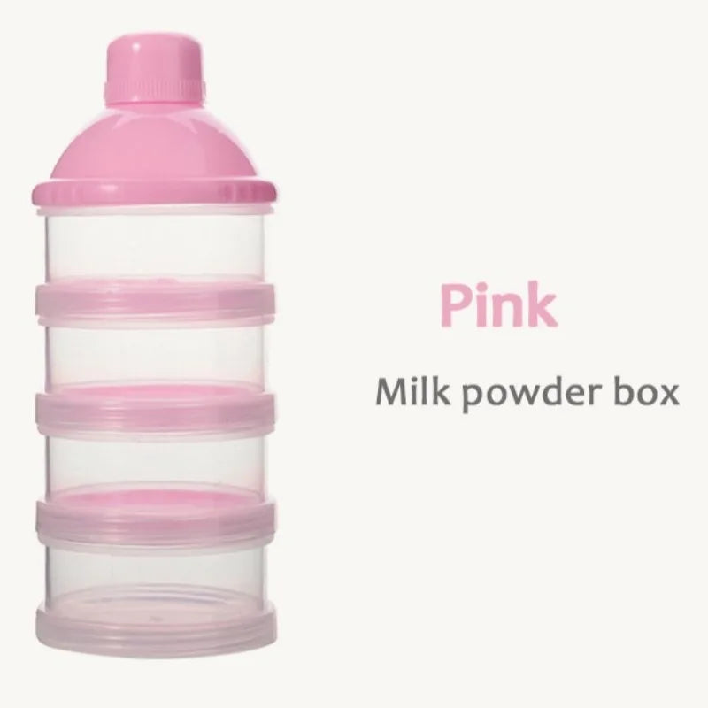 Baby Milk Powder Box Large Capacity Colorful Multi Layer Food Supplement Box Independent 5 Grid Layered Milk Powder Box