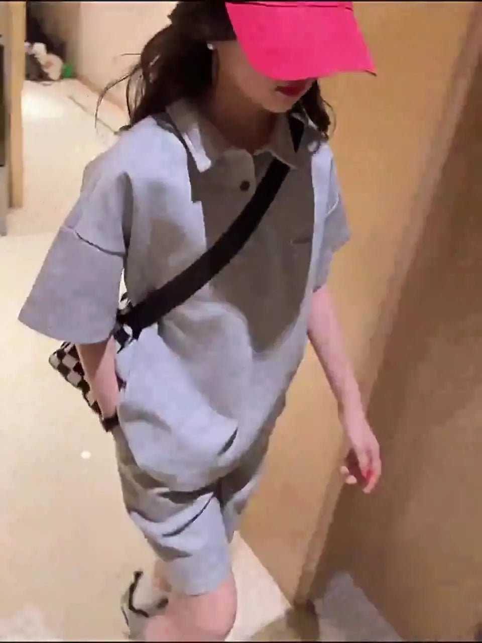 Girls Summer Leisure Suit New Sportswear Children's Summer Casual Wear Children Korean Girls Short-Sleeved Shorts Two-Piece Suit