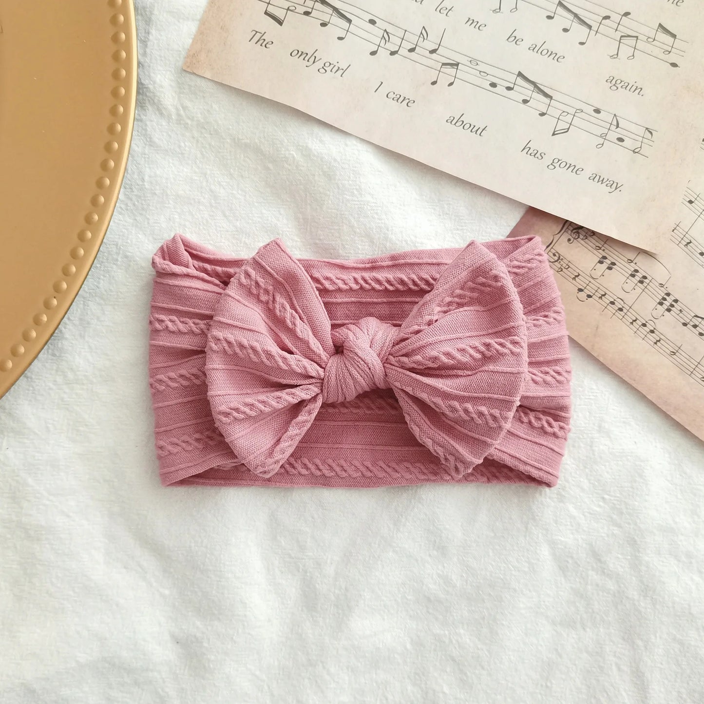 1/3Pcs Solid Color Baby Headband Bow Children Hair Band Elastic Nylon Newborn Soft Turban Headwrap Kid Hair Accessories