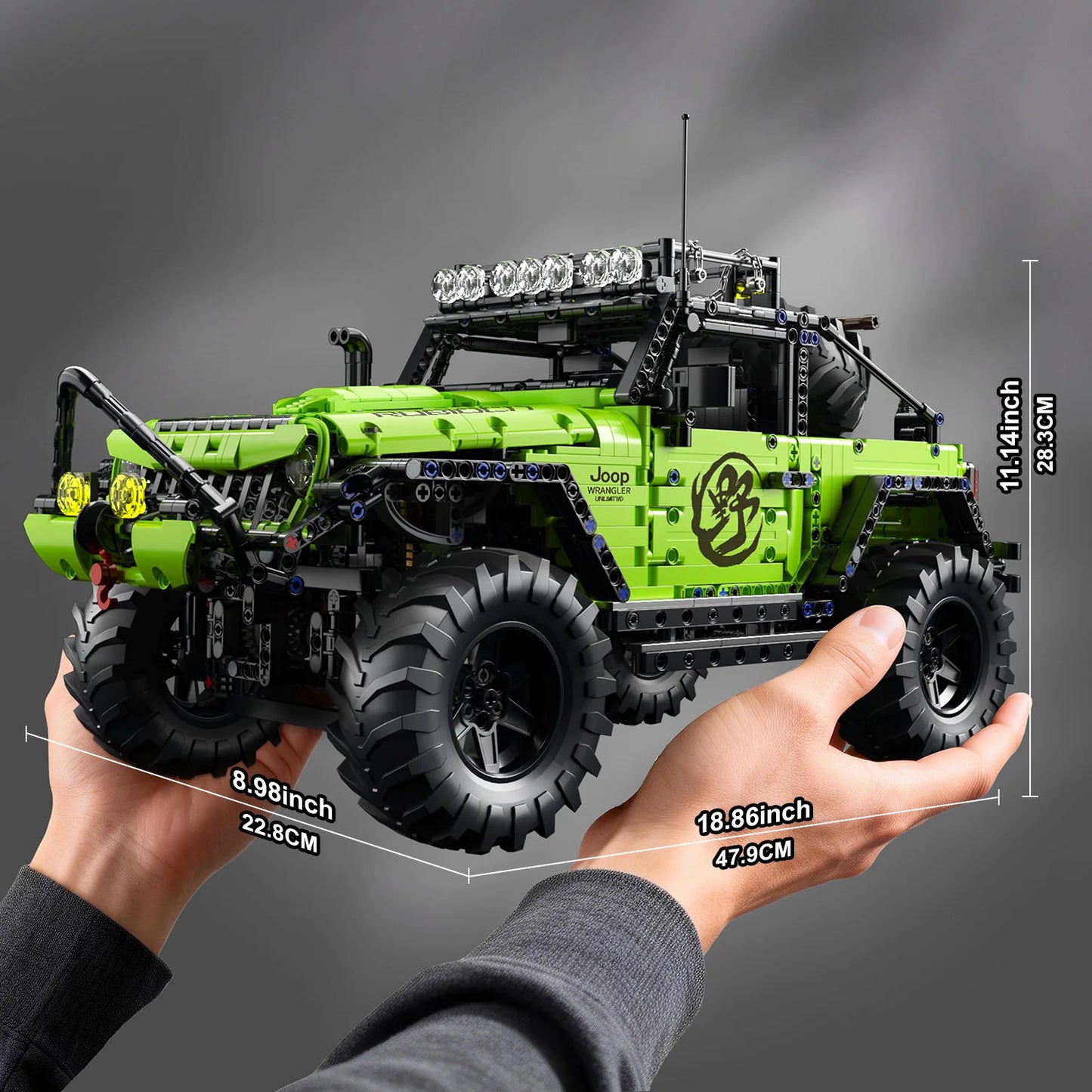 KAVOWORLD 3 Colors DIY Outdoor Off-Road Racing Truck Blacks Kits 1:8 Building Technical Pickup Car Bricks Toys For Family Party