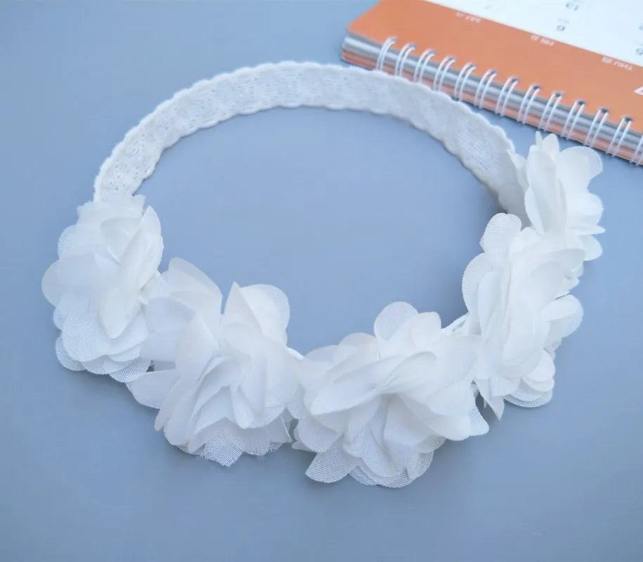 New Vintage Girls Pearl Headband Vintage Baptism Headband Rhinestone Baby Headwear baby hair accessory First Birthday Costume