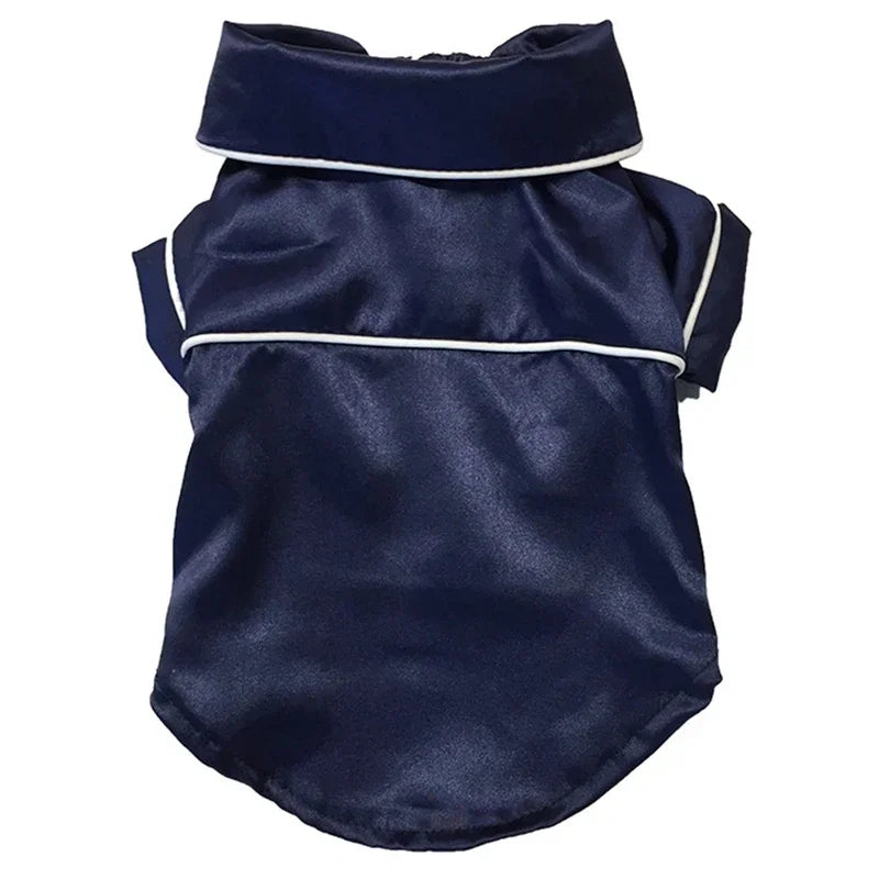 Dog Soft Silk French Bulldog Pajamas Pet Dog Shirts For Small Dogs Shirt Cat Pajamas Clothing