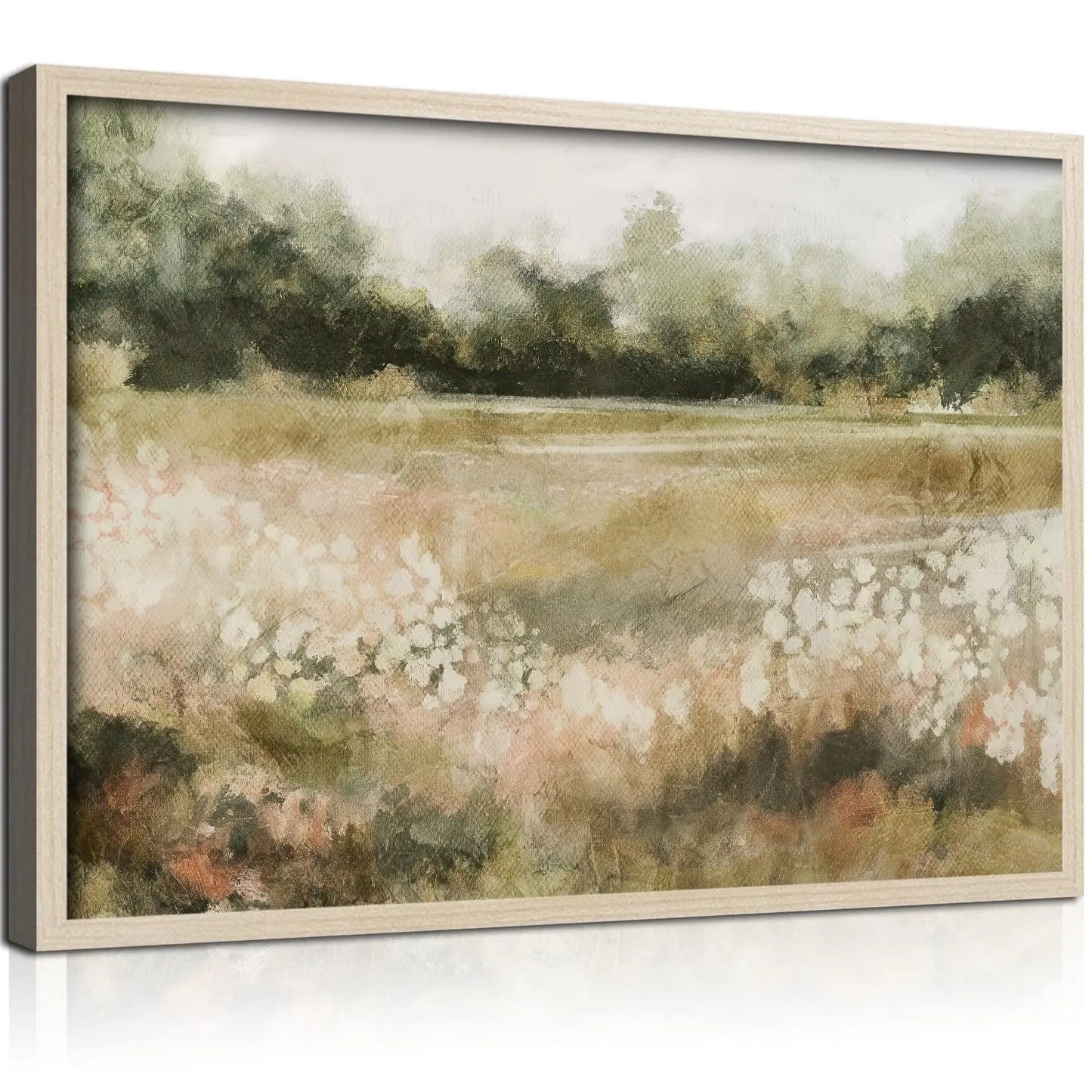 2Pcs Framed Canvas Wall Art Countryside Artwork Prints Landscape Posters Gallery Retro Classic Nature Pictures Home Decor Living Room Bedroom Office Farmhouse 12X16 Inch Ready to Hang