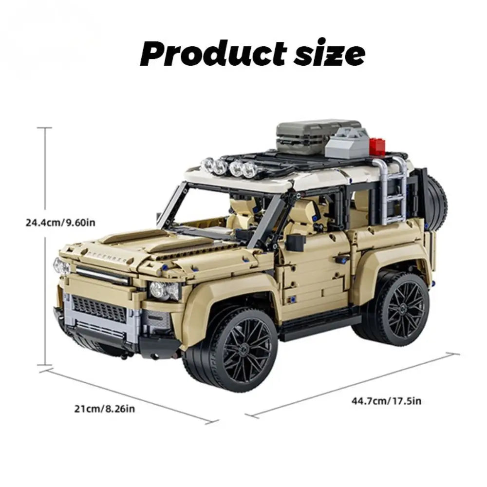 KAVOWORLD 3 Colors DIY Outdoor Off-Road Racing Truck Blacks Kits 1:8 Building Technical Pickup Car Bricks Toys For Family Party