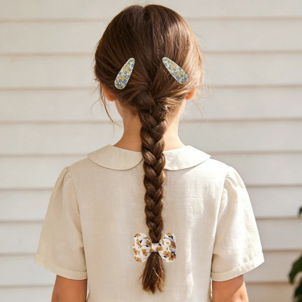 16pcs Girl Bow Hair Clips Cute Candy Color New Year New Style BB Clips Bowknot Kid Hairpins Barrettes Baby Hair Accessories Gift