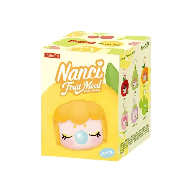 Rolife Plush Blind Box Nanci's Fruit Mood Action Figure Collectible Plush Doll Toys Surprise Box Gift for Kids Friends Adults